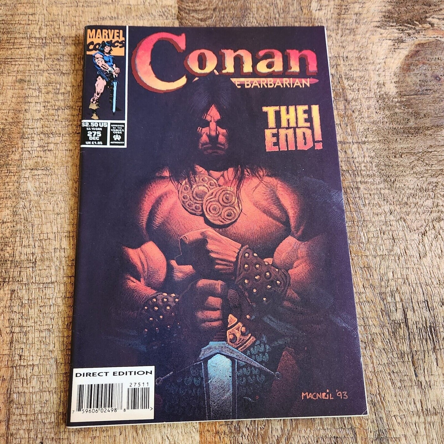 Conan the Barbarian #275 Final Issue Marvel Comics December 1993 VF 8.0