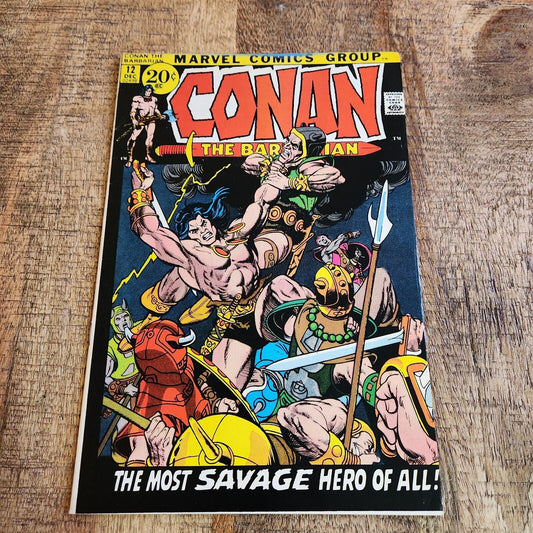 Conan the Barbarian #12 Marvel Comic Book December 1971 VF 8.0 Queen Yaila App