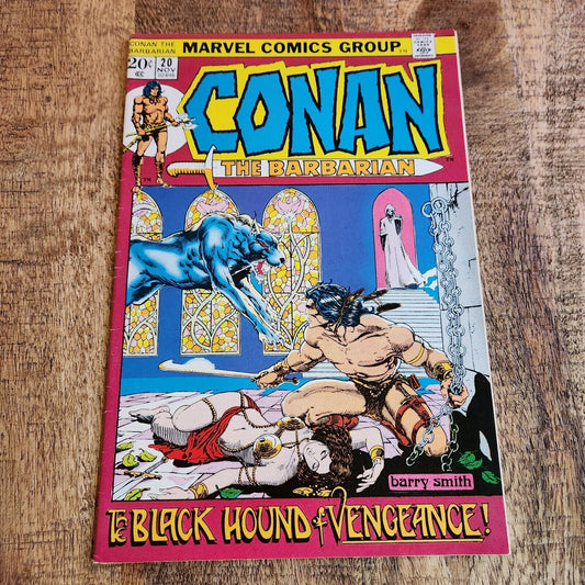 Conan the Barbarian #20 Marvel Comic Book November 1972 VF- 7.5 Black Hound