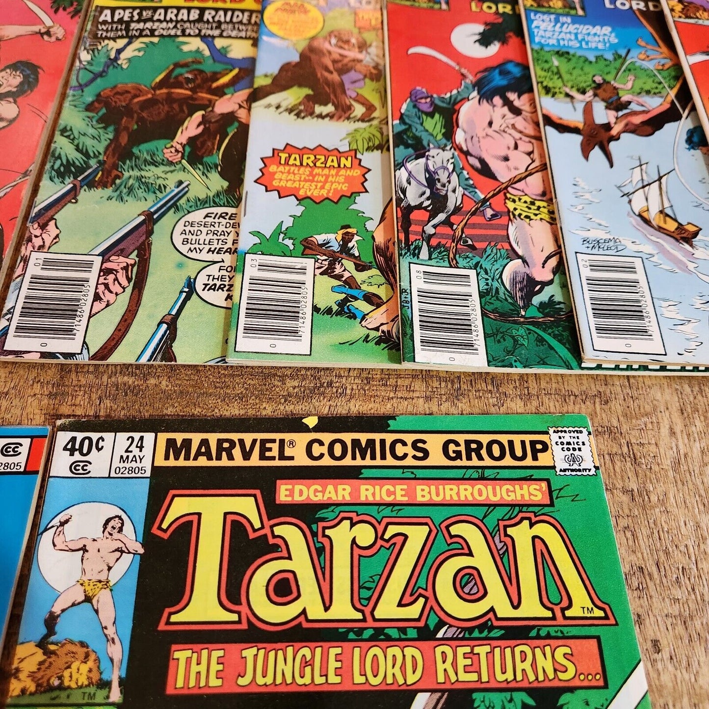 Tarzan #2 8 10 15 21-26 29 Lord of the Jungle Marvel Comic Book Lot of 11 VF 8.0