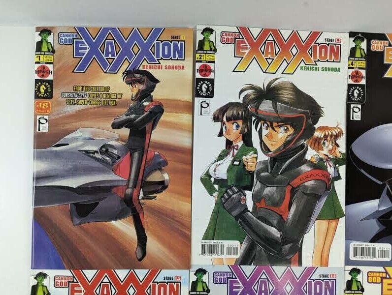 Cannon God Exaxxion #1-8 (Dark Horse, 2001-02) Lot of 8 Comic Books Manga NM