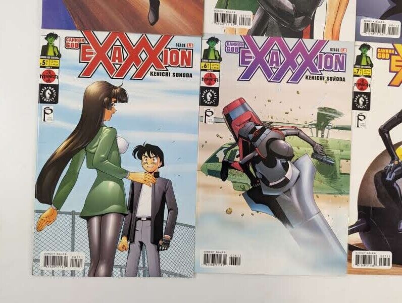 Cannon God Exaxxion #1-8 (Dark Horse, 2001-02) Lot of 8 Comic Books Manga NM