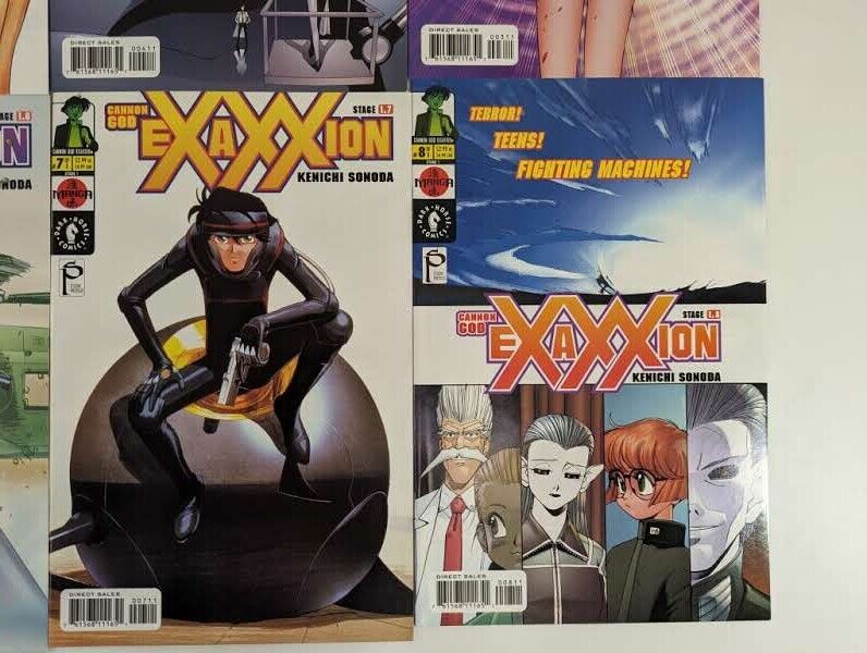 Cannon God Exaxxion #1-8 (Dark Horse, 2001-02) Lot of 8 Comic Books Manga NM