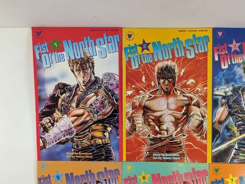 Fist of the North Star #1-8 (Viz Select Comics, 1984) Lot of 8 Manga VF+ to NM