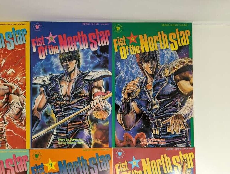 Fist of the North Star #1-8 (Viz Select Comics, 1984) Lot of 8 Manga VF+ to NM