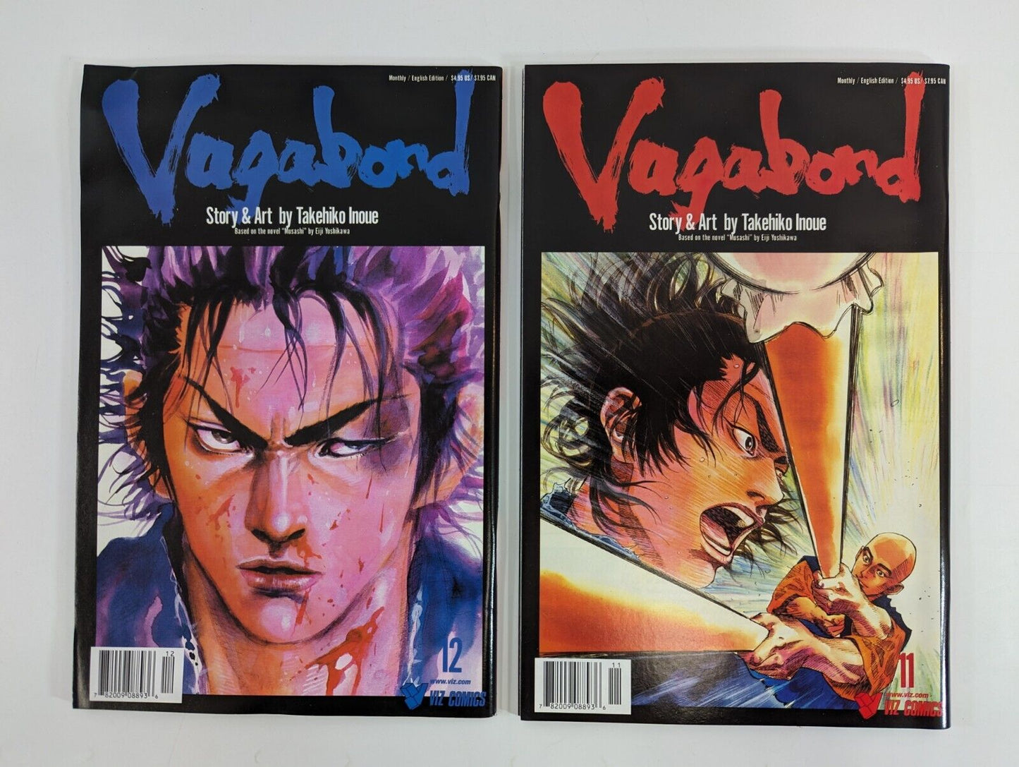 Vagabond #1-2 4-15 (Viz, 2001-02) Lot of 14 Comic Books Manga Inoue Mostly NM