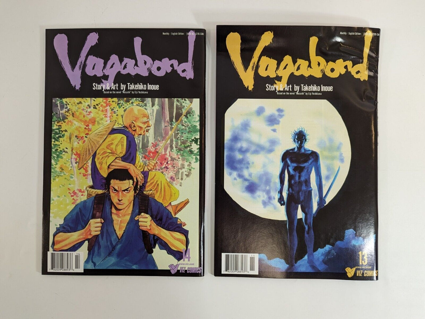 Vagabond #1-2 4-15 (Viz, 2001-02) Lot of 14 Comic Books Manga Inoue Mostly NM