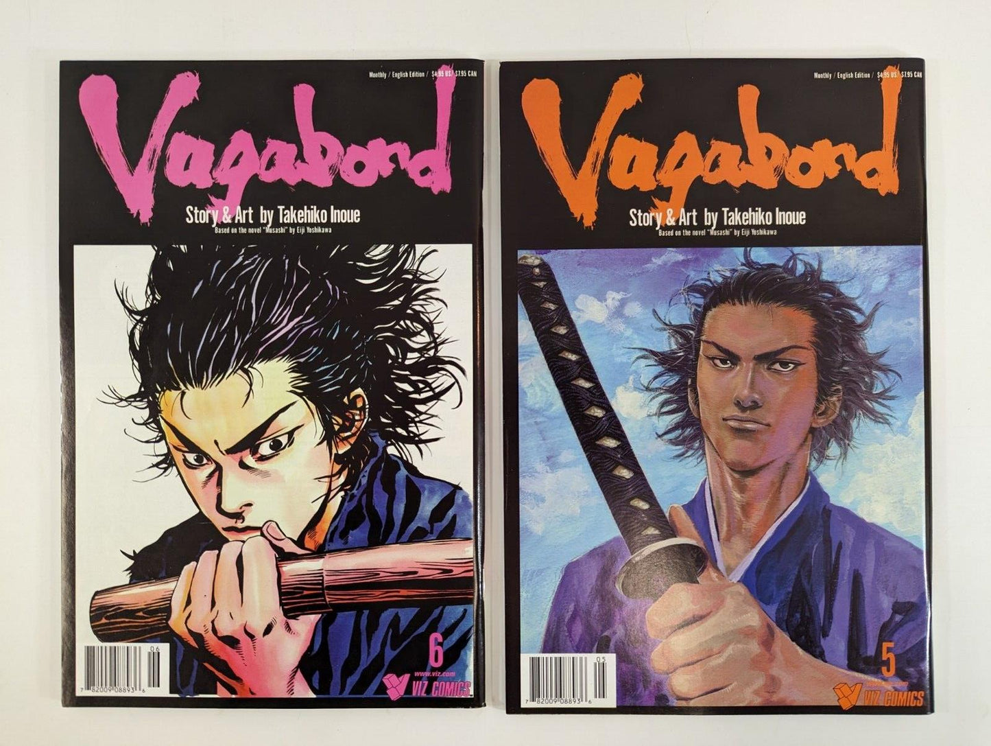 Vagabond #1-2 4-15 (Viz, 2001-02) Lot of 14 Comic Books Manga Inoue Mostly NM