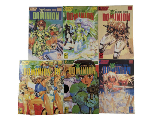 Dominion #1-6 Duplicate #4 (Eclipse International, 1989-90) Lot of 7 Manga Comic