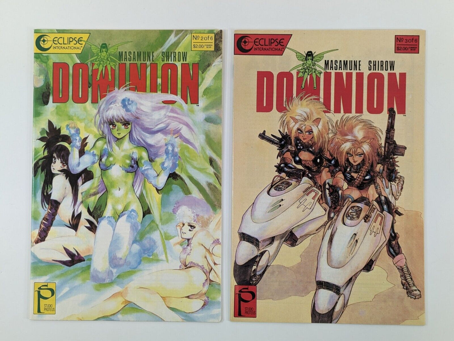 Dominion #1-6 Duplicate #4 (Eclipse International, 1989-90) Lot of 7 Manga Comic