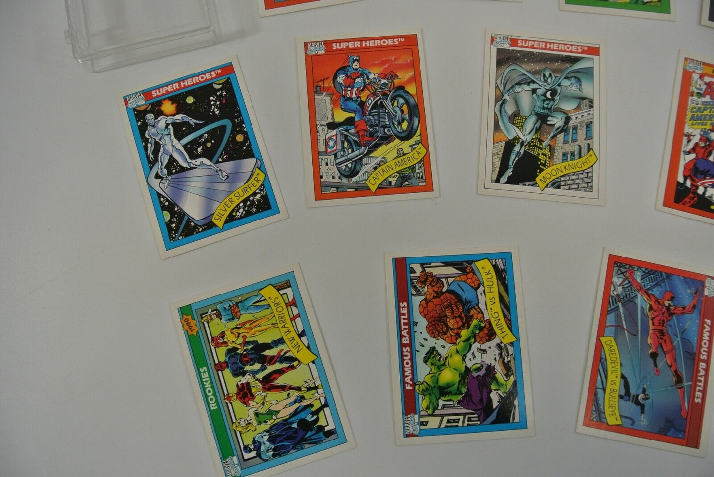 Marvel Comics Impel Trading Card Lot of 19 Retro 90's Famous Battles M.V.C. NM