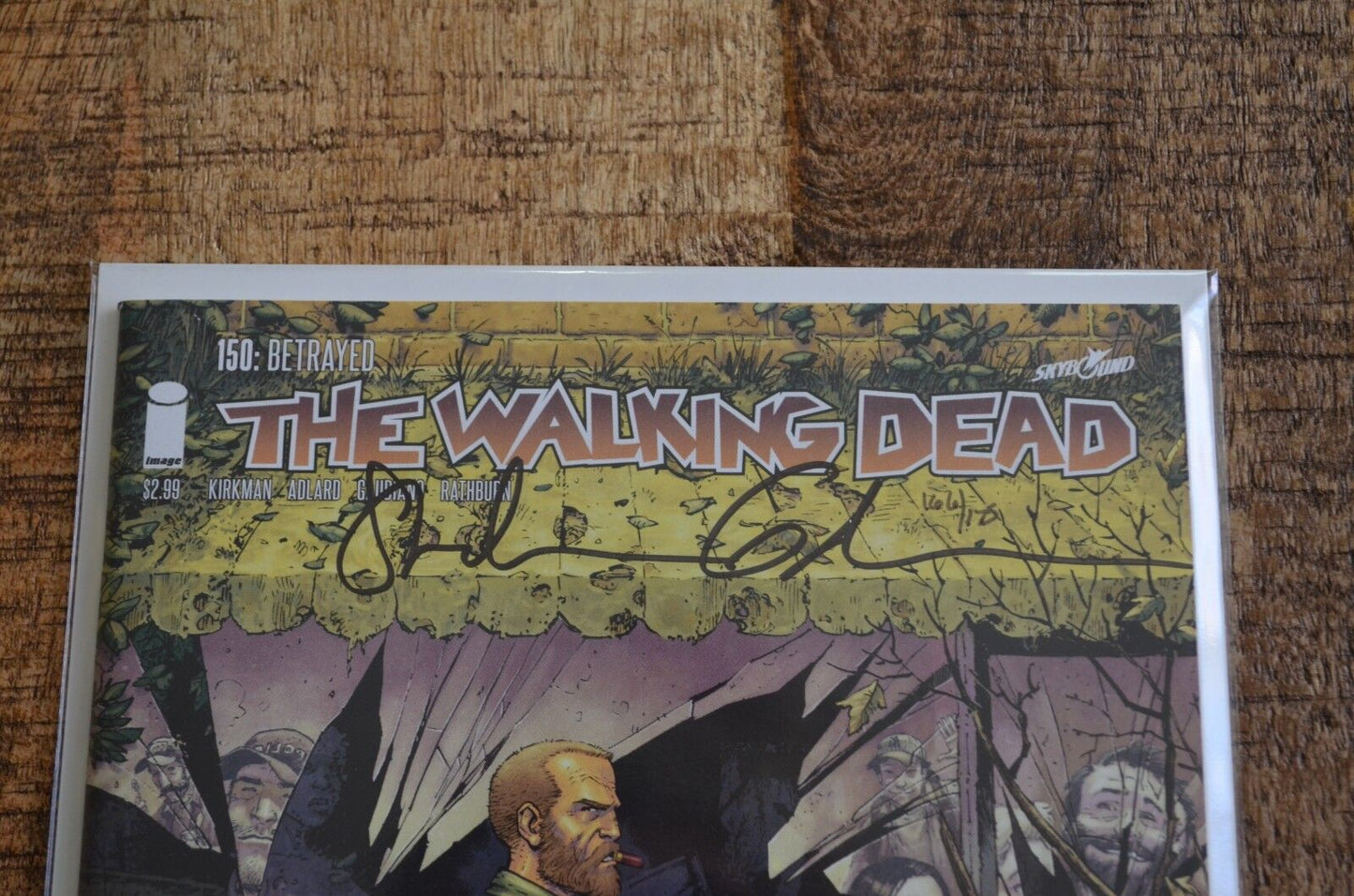Walking Dead #150 2016 Homage Variant Comic Book Signed Gaudiano w/ COA NM