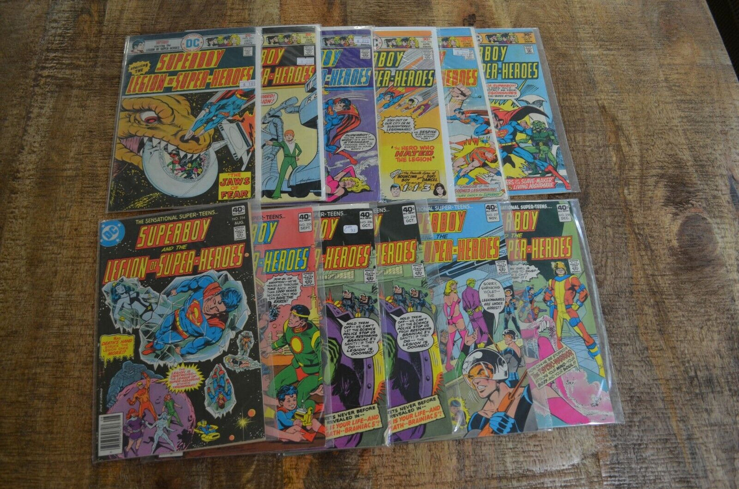 Superboy #213-217 220 254-258 (DC Comics, 1975-76, 1979) VG to FN+ Lot of 12