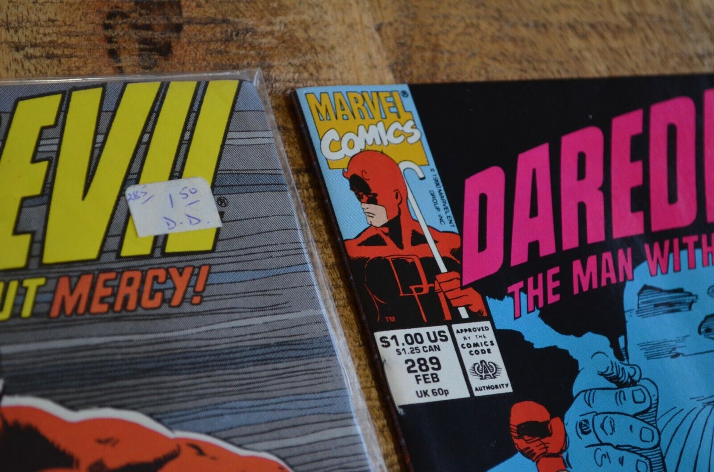 Daredevil #282 283 285 289 293 295 296 297 Marvel Comic Book Lot of 8 9.0 NM-