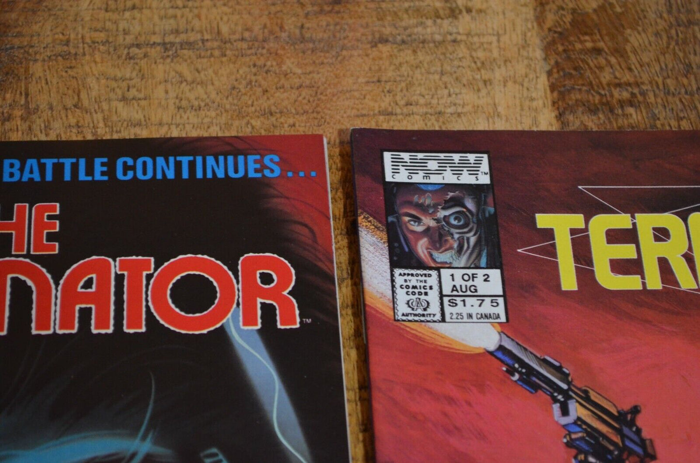 The Terminator #1 Sept + #1 of 2 Aug Collectors Edition NOW Comics 1988 NM-