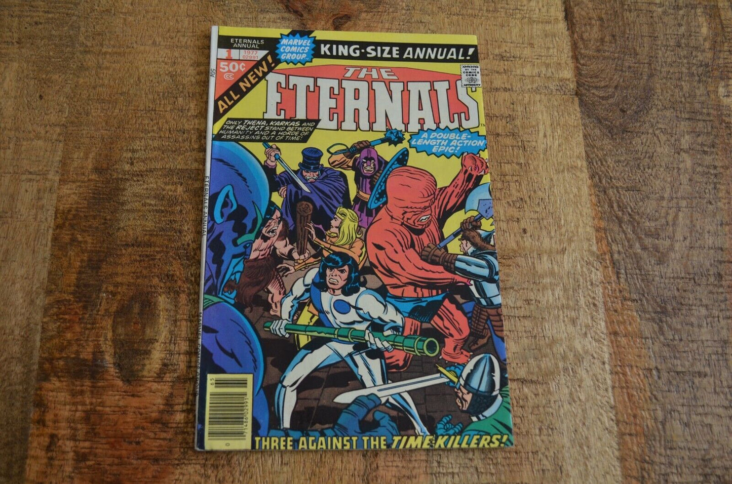 Eternals Annual #1 Marvel Comic Book 1977 Tutinax 1st App VF- 7.0