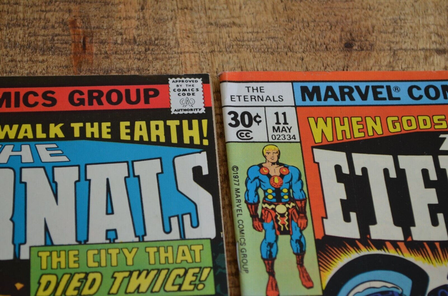 Eternals #10 11 Marvel Comic Book Lot of 2 1977 Deviants App NM- 9.0