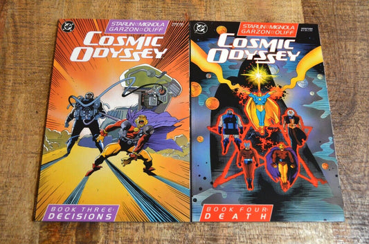 Cosmic Odyssey #3 4 DC Comics 1988 Trade Paperback TPB Lot of 2 Starlin NM 9.6