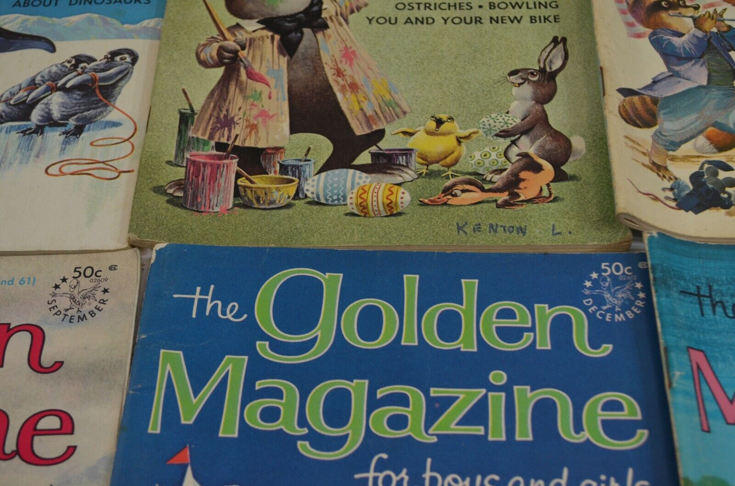 Golden Magazine for Boys & Girls October 1966 1965 Lot of 12 Kids Stories VG