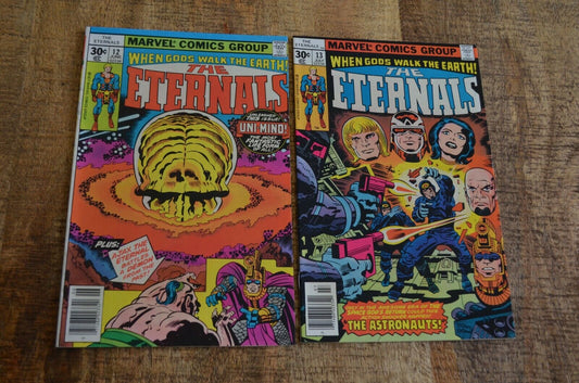 Eternals #12 13 Marvel Comics Lot of 2 1977 Uni-Mind & Forgotten One 1st VF+ 8.5