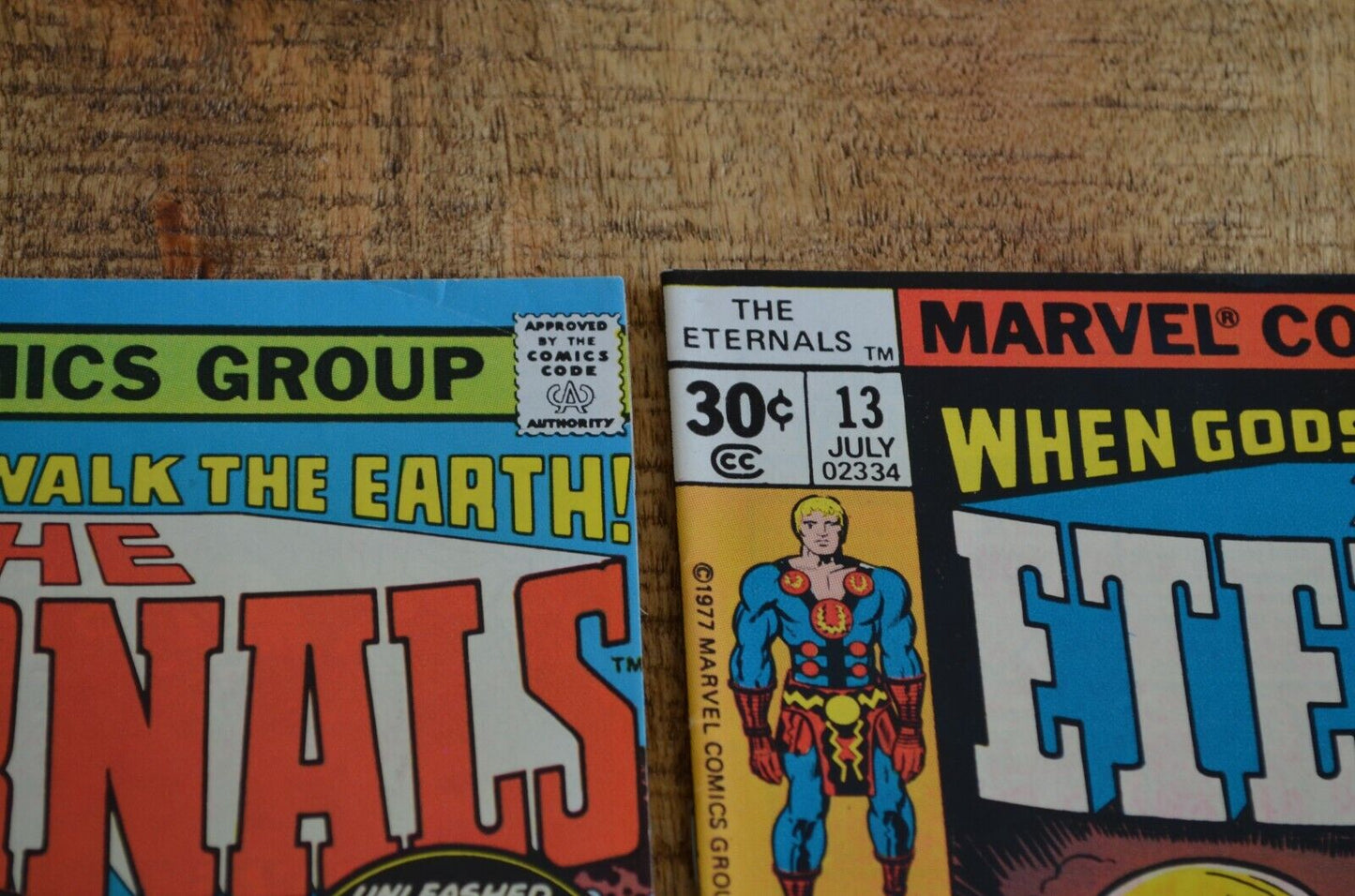 Eternals #12 13 Marvel Comics Lot of 2 1977 Uni-Mind & Forgotten One 1st VF+ 8.5