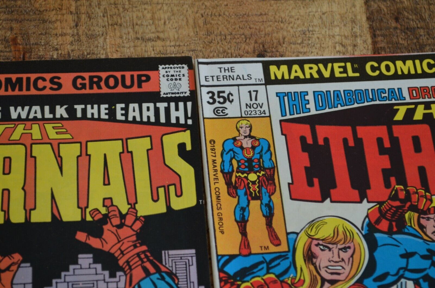 Eternals #16 17 Marvel Comic Book Lot of 2 1977 Dromedan 1st App VF+ 8.5