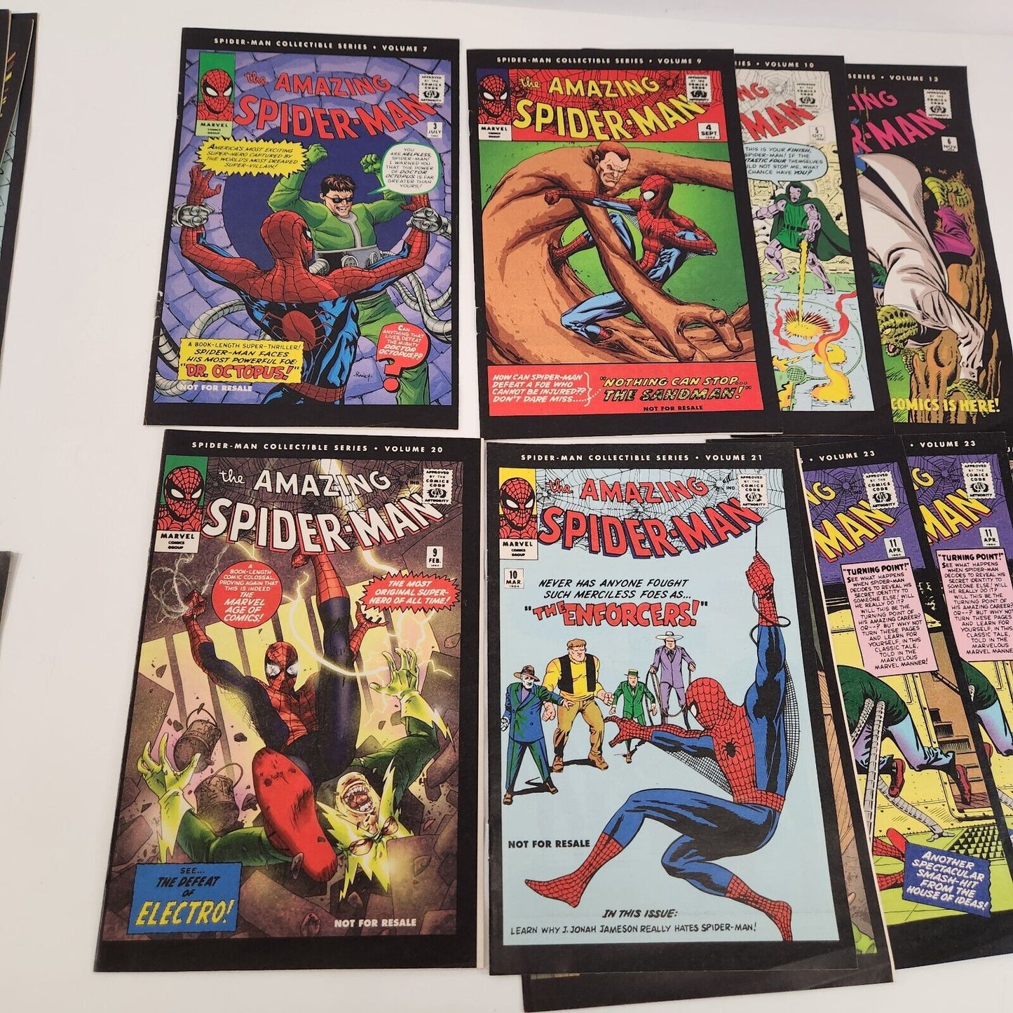 Spider-Man Collectible Series 1 2 4 6 7 9 10 13 16-18 20-23 Marvel Comic Lot FN+