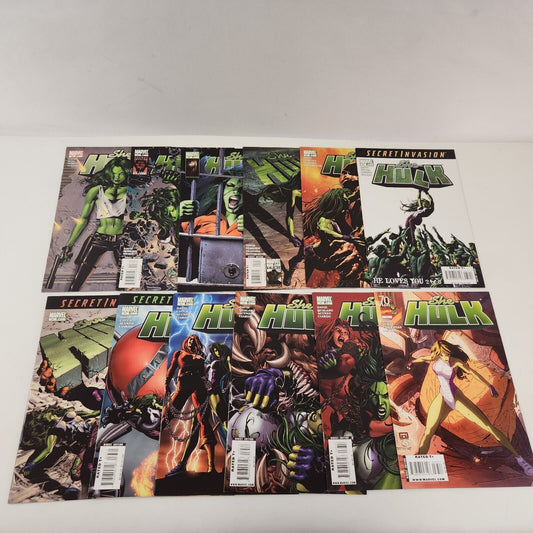 She-Hulk #26-37 Marvel Comic Book Lot Iron Man Lady Liberators App VF 8.0