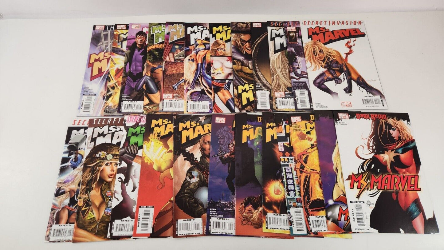 Ms Marvel #16-39 Marvel Comic Book Lot of 24 VF 8.0 Beast Wonder Man App