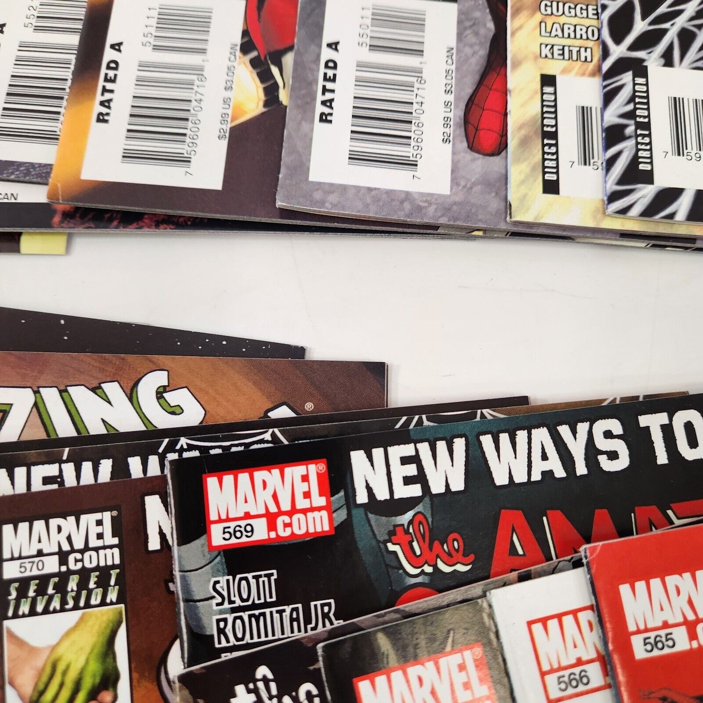 Amazing Spiderman #541-577 Marvel Comic Book Lot of 36 VF 8.0 Black Costume