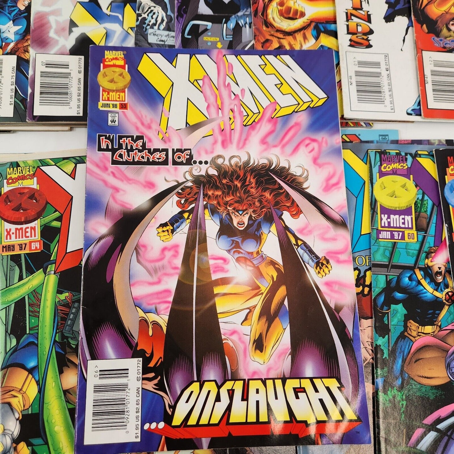 X-Men #45 47-49 51-65 70 71 Marvel Comic Book Lot of 21 VF- 7.5 Avengers App