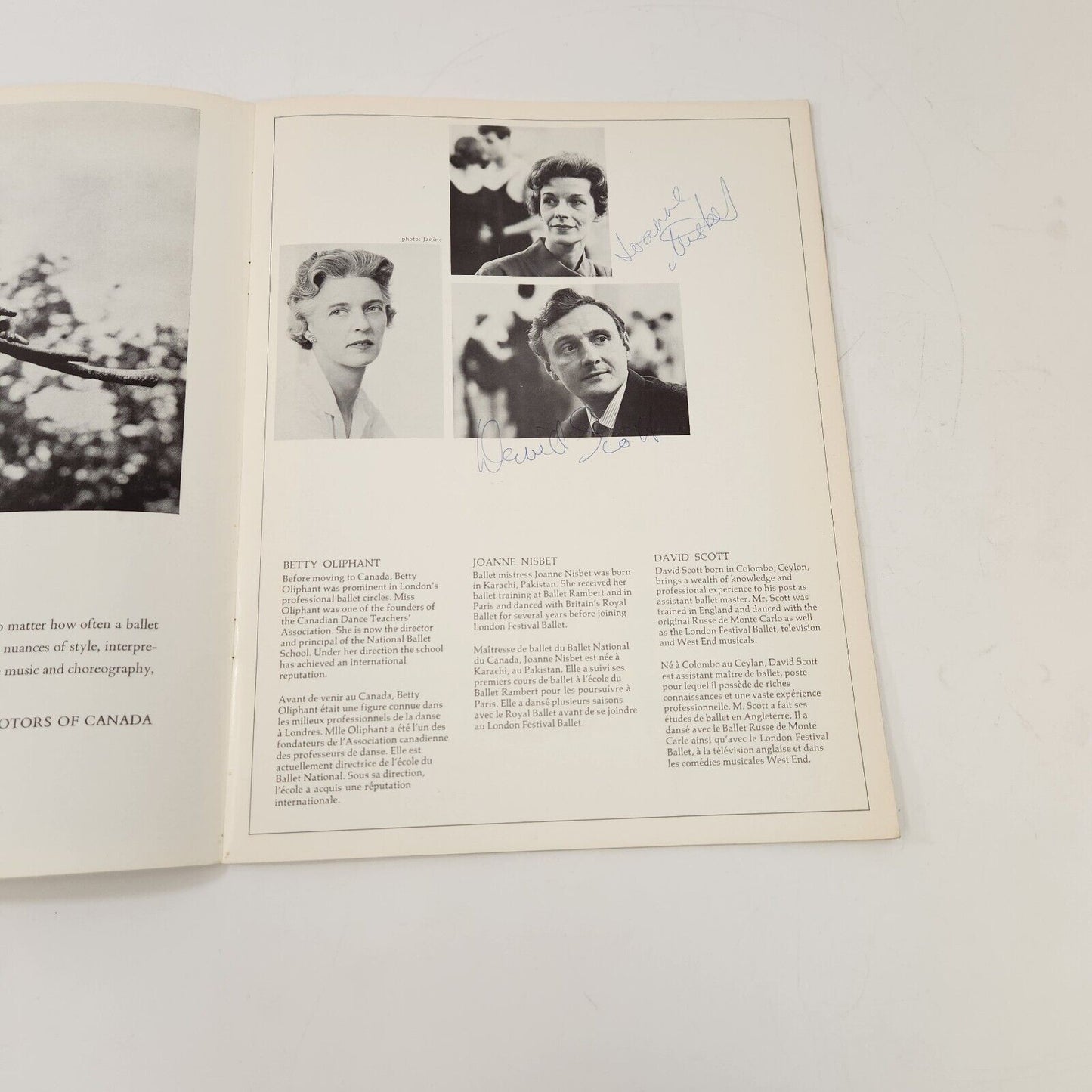 National Ballet of Canada SIGNED Program 1964-65 Franca Lois Smith Kraul Tennant