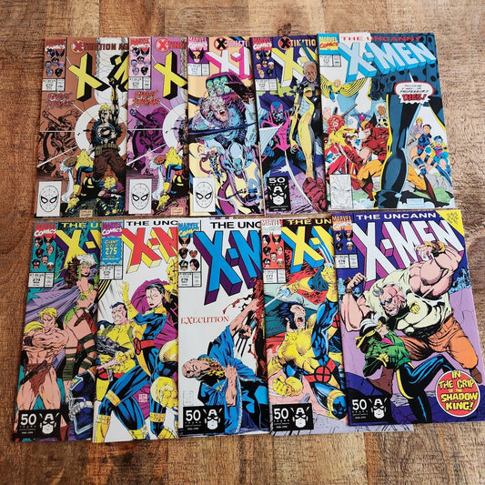 Uncanny X-Men #270 + Variants #271-278 Marvel Comic Book Lot of 10 NM- Gambit