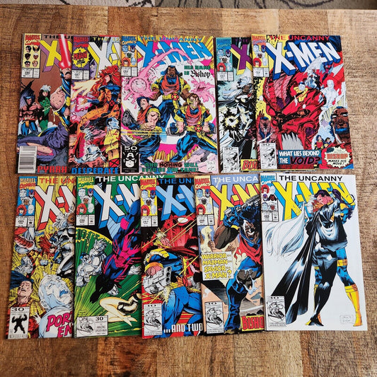 Uncanny X-Men #280-289 Marvel Comic Book Lot of 10 NM 9.4 Jean Grey Storm Iceman