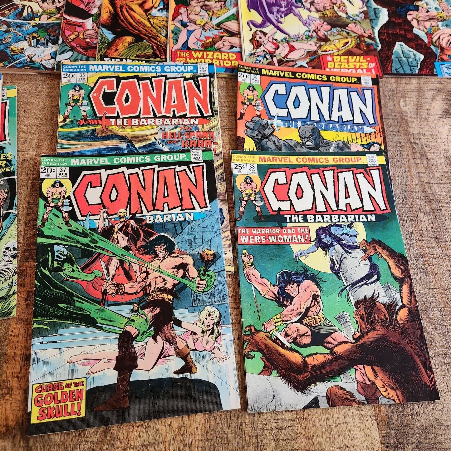 Conan The Barbarian #22 25-39 Marvel Comic Book Lot of 16 FN 6.0 1973-1974