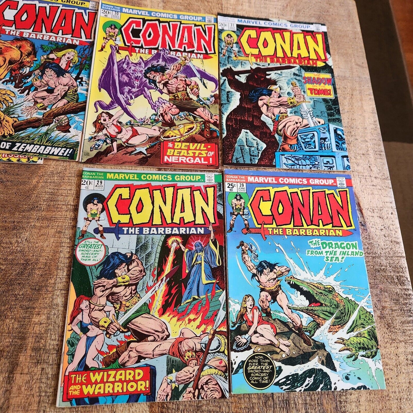 Conan The Barbarian #22 25-39 Marvel Comic Book Lot of 16 FN 6.0 1973-1974