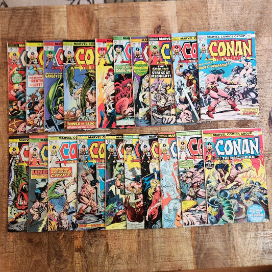 Conan The Barbarian #40-59 Marvel Comic Book Lot of 20 VF- 7.5 1974-1976