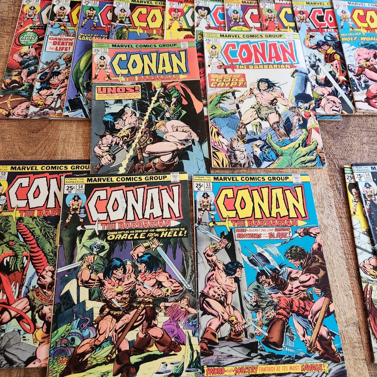 Conan The Barbarian #40-59 Marvel Comic Book Lot of 20 VF- 7.5 1974-1976