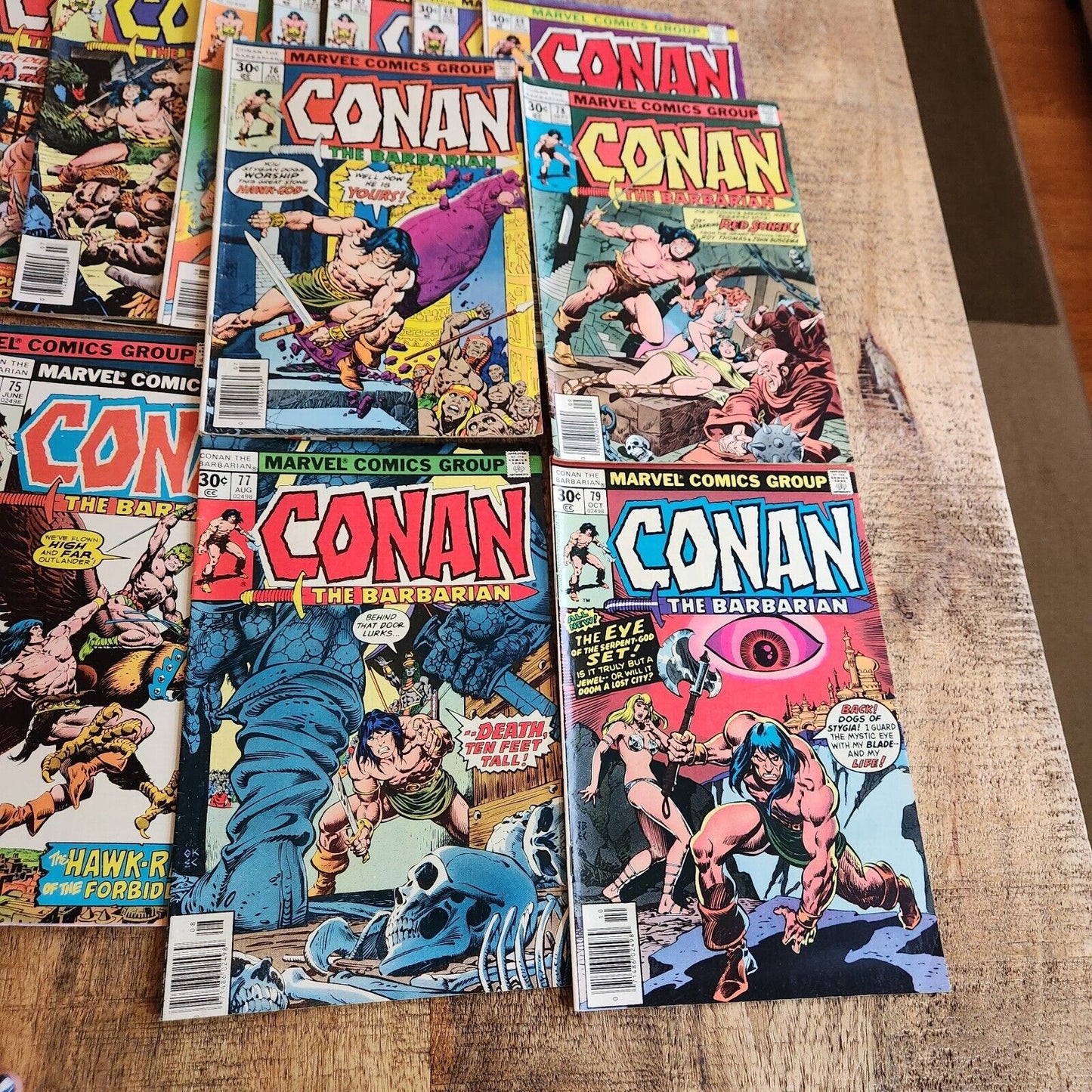 Conan The Barbarian #60-79 Marvel Comic Book Lot of 20 FN+ 6.5 1976-1977