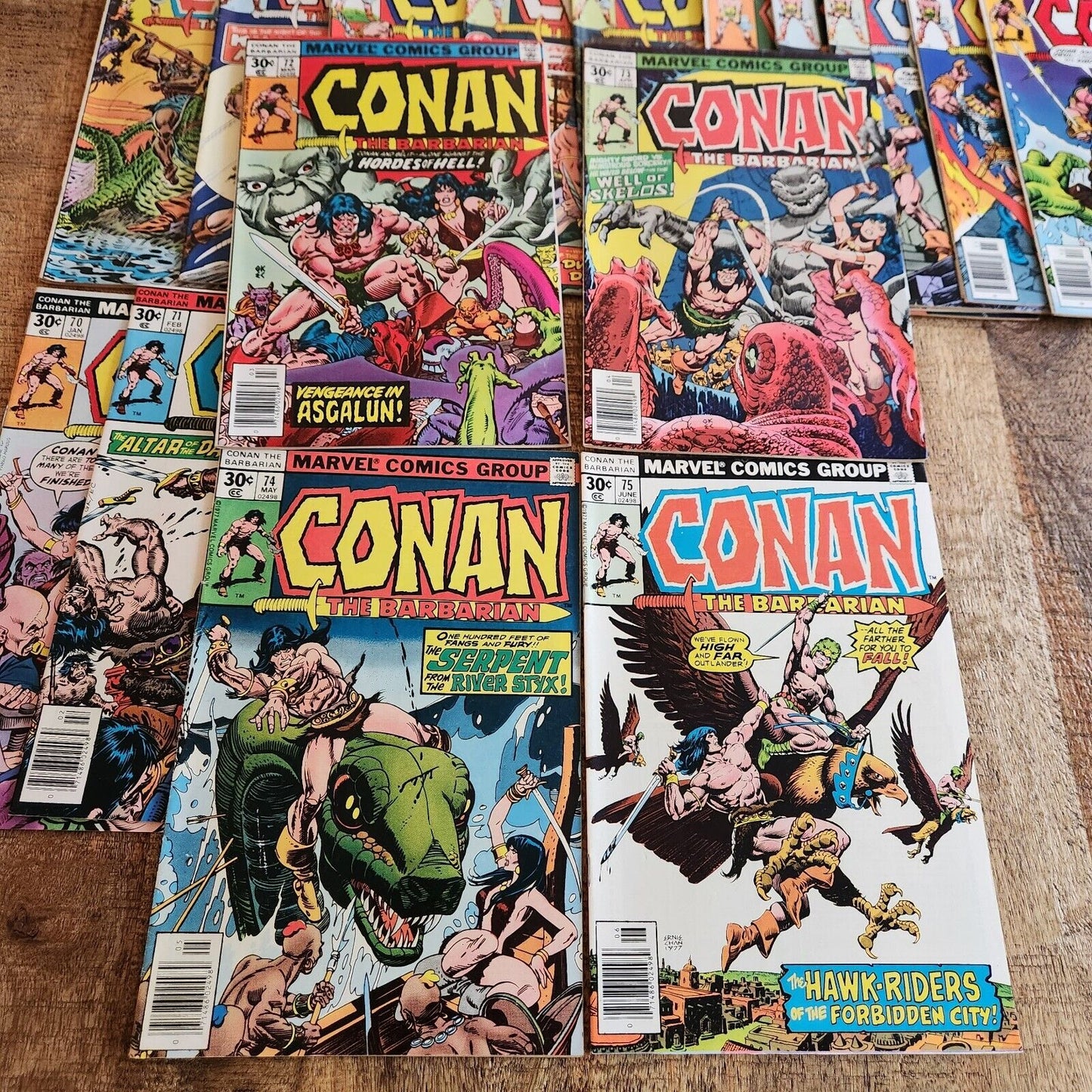 Conan The Barbarian #60-79 Marvel Comic Book Lot of 20 FN+ 6.5 1976-1977