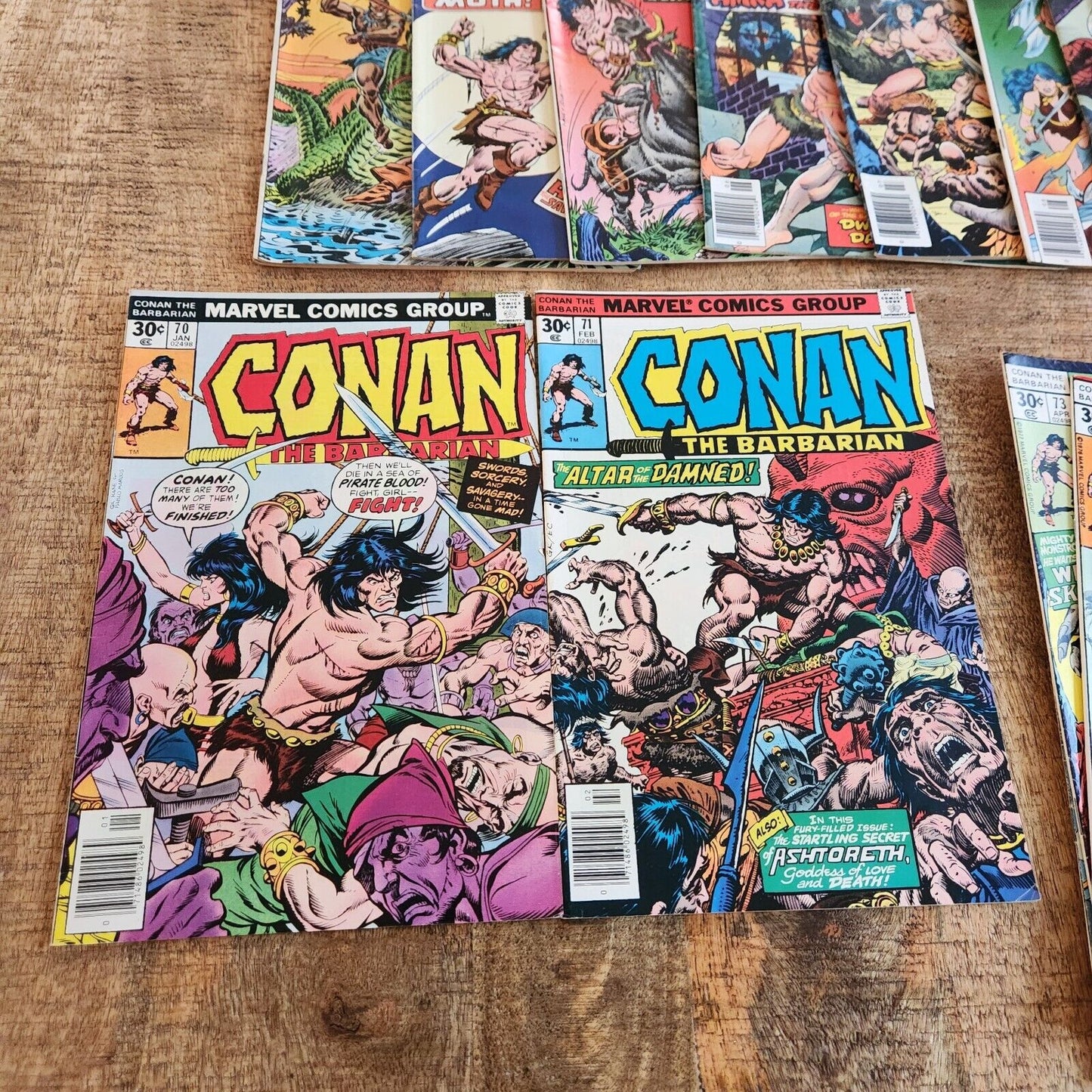 Conan The Barbarian #60-79 Marvel Comic Book Lot of 20 FN+ 6.5 1976-1977