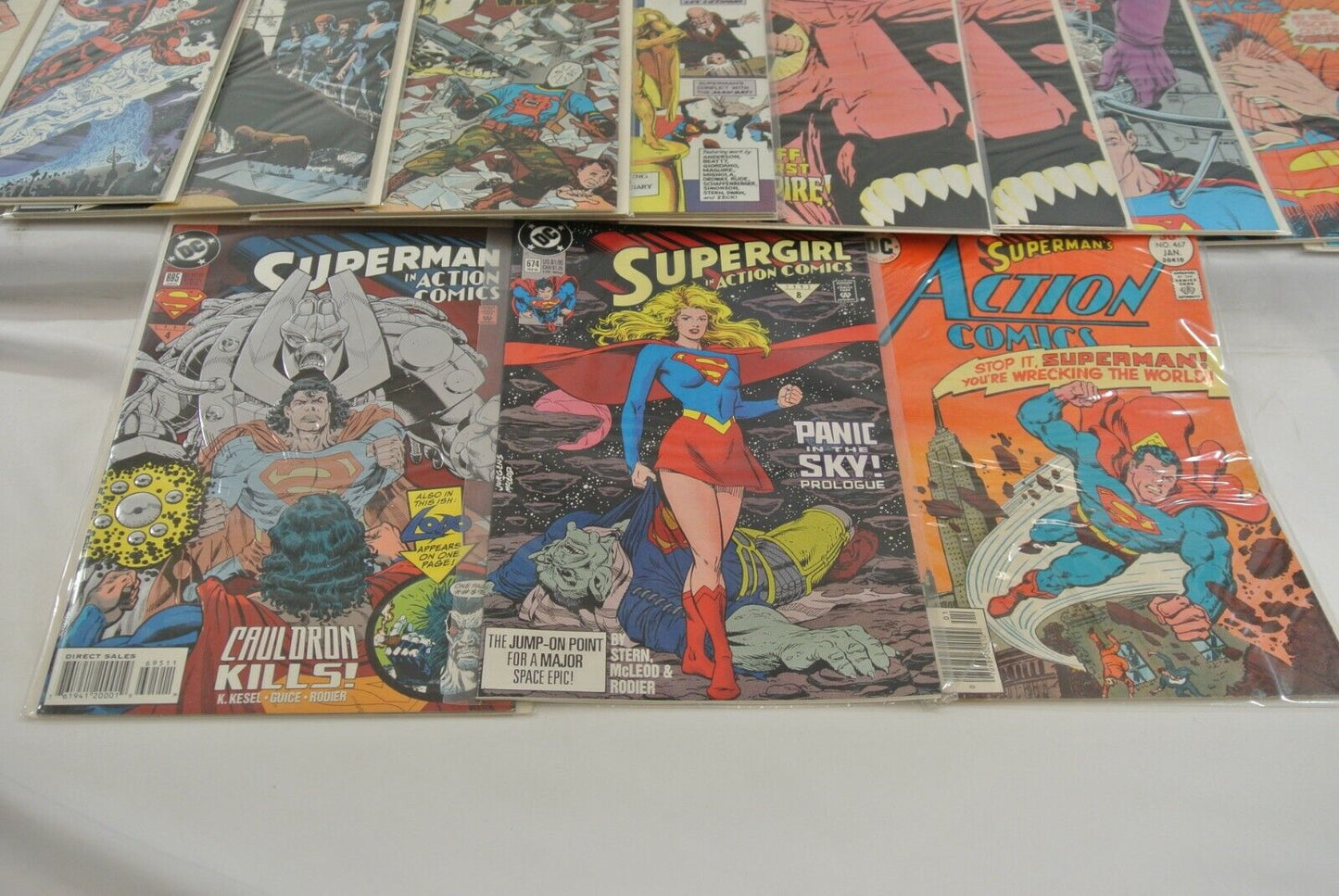 Action Comics #440 441 444 451 467 515 527 528 + more (DC, 1974-1994) Lot of 23