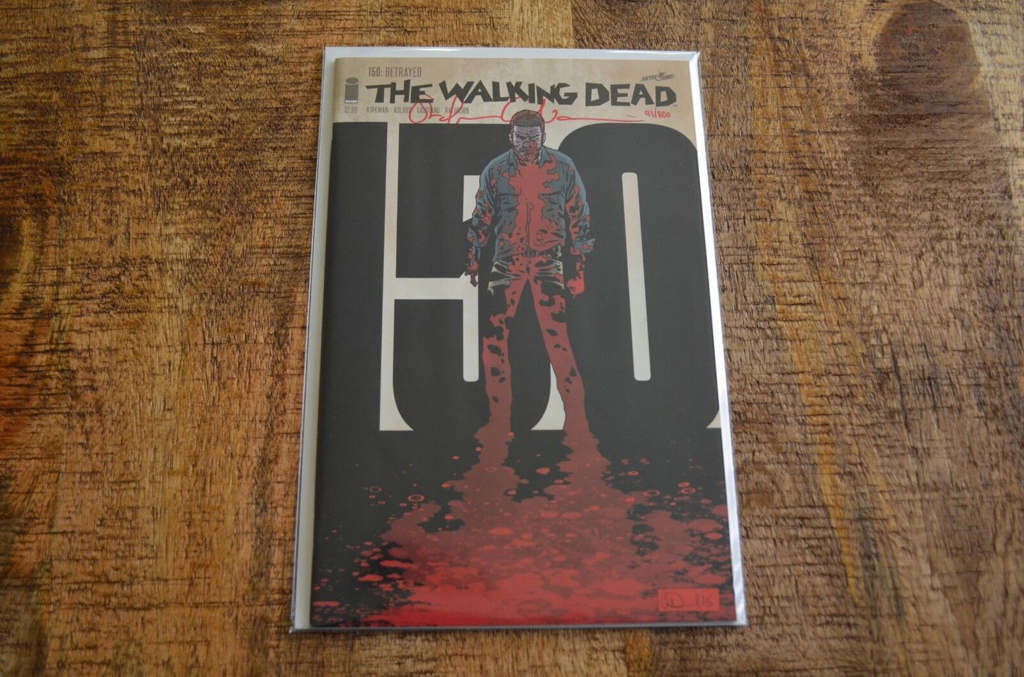 Walking Dead #150 Gaudiano Signature with COA 2016 NM Comic Book