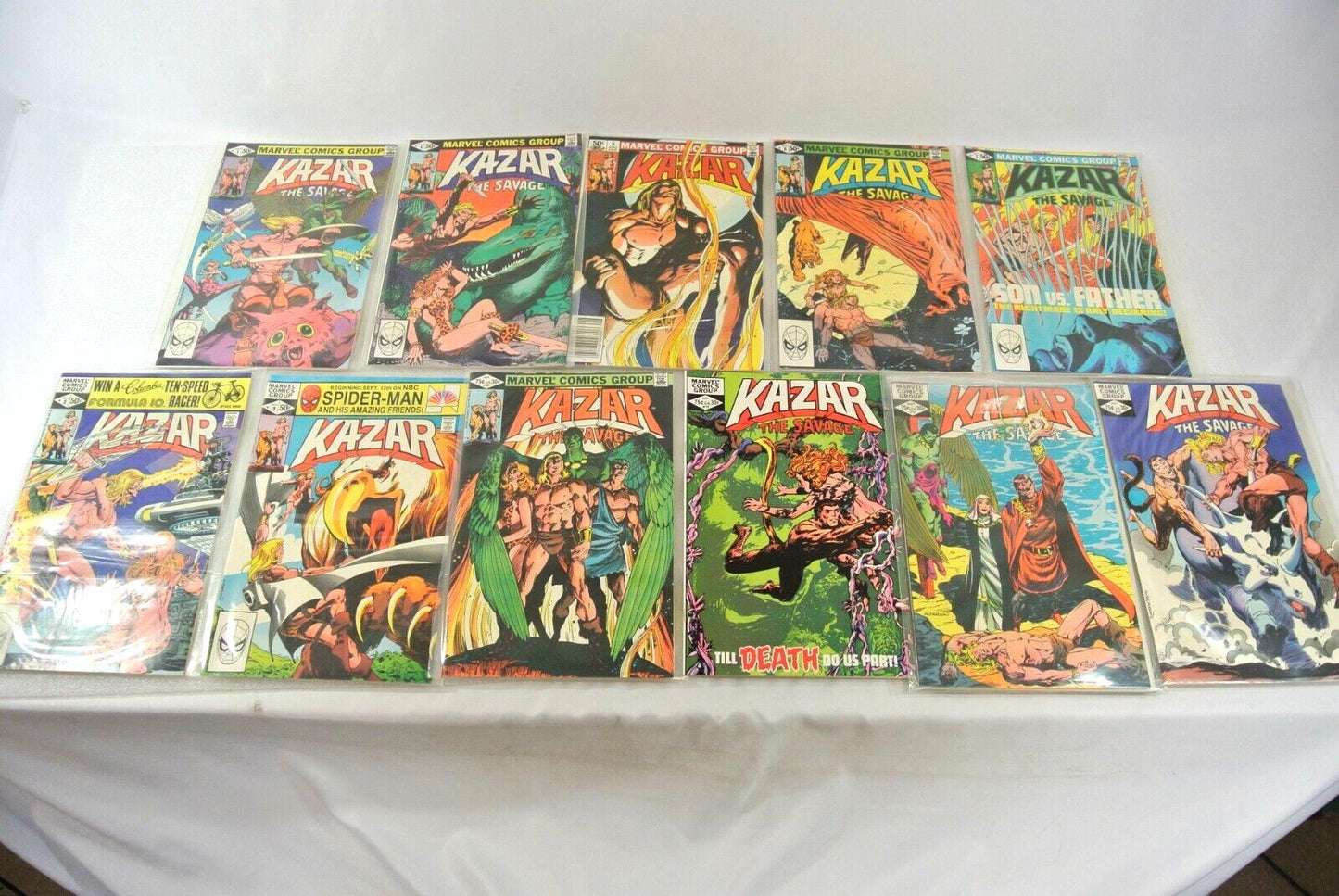 Ka-Zar the Savage #3 4 5 6 7 8 9 10 12 13 14 Marvel Comics 1971-1982 Lot of 11