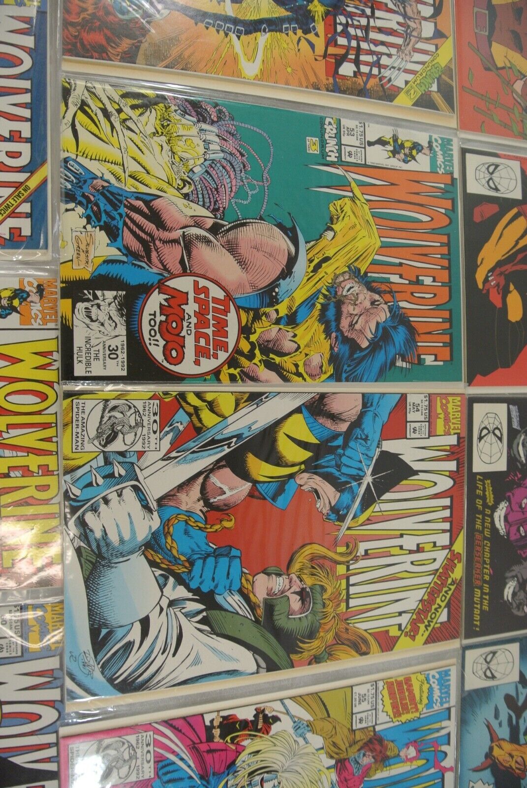 Wolverine #28-33 51-55 57 58 60 62 Marvel Comics 1991-1992 Lot of 15 NM- 9.0