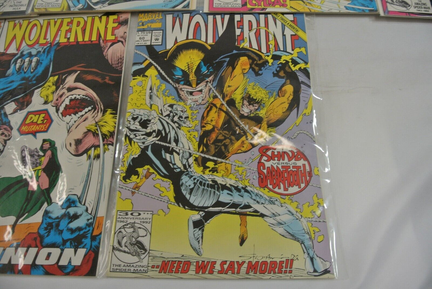 Wolverine #28-33 51-55 57 58 60 62 Marvel Comics 1991-1992 Lot of 15 NM- 9.0