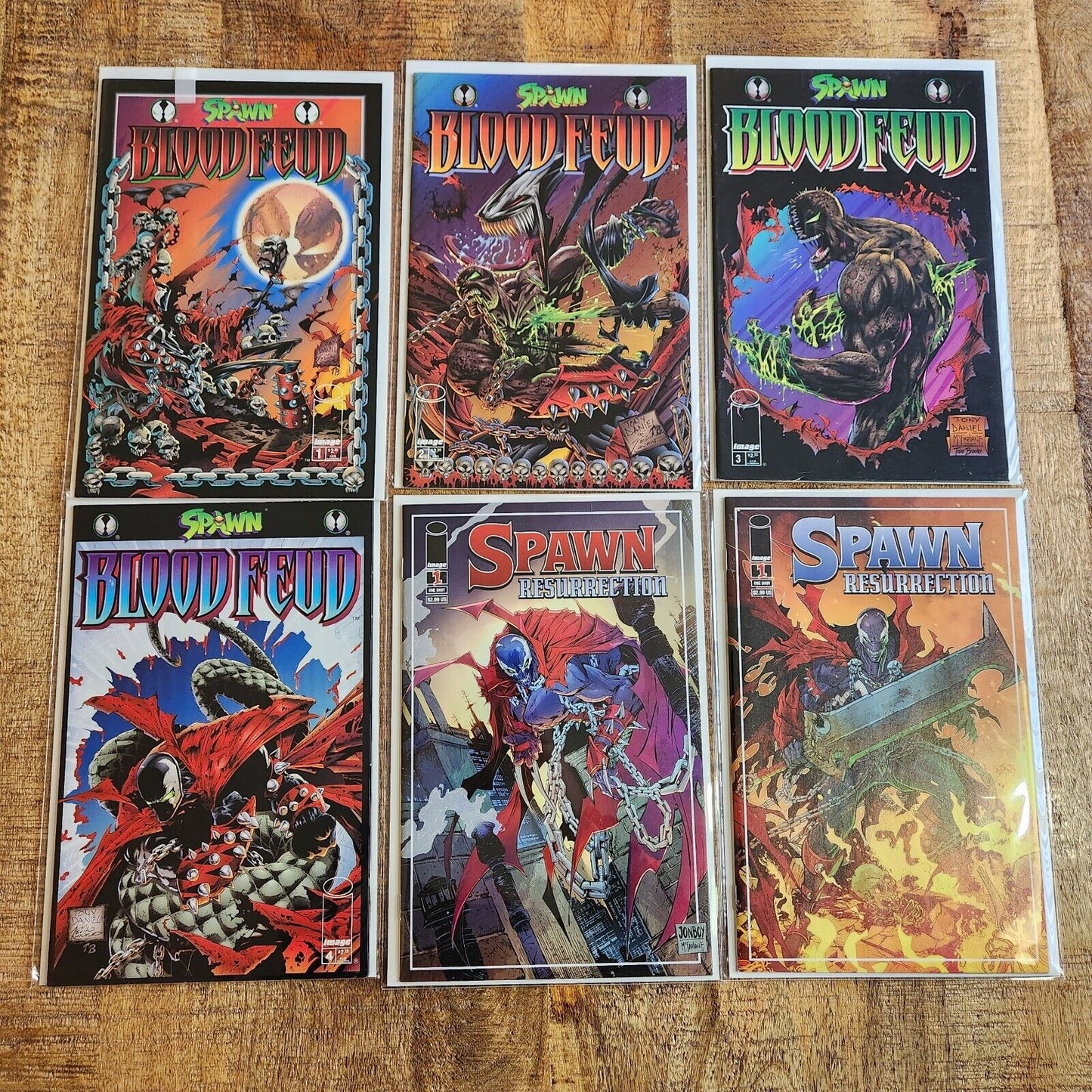 Spawn Blood Feud #1 2 3 4 Resurrection #1 2 NM- 9.2 Image Comics Lot of 6