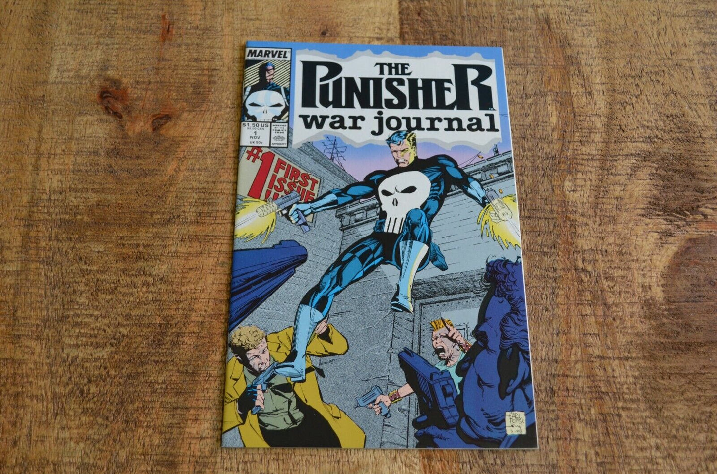 Punisher War Journal #1 Marvel Comic Book November 1988 NM 9.4 Daredevil Cameo