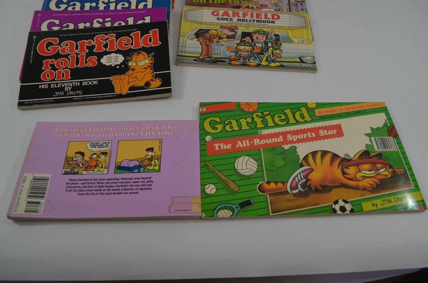 Garfield Book Lot Comics 1st 2nd 5th 11th 14th Sports Star Hollywood Jim Davis