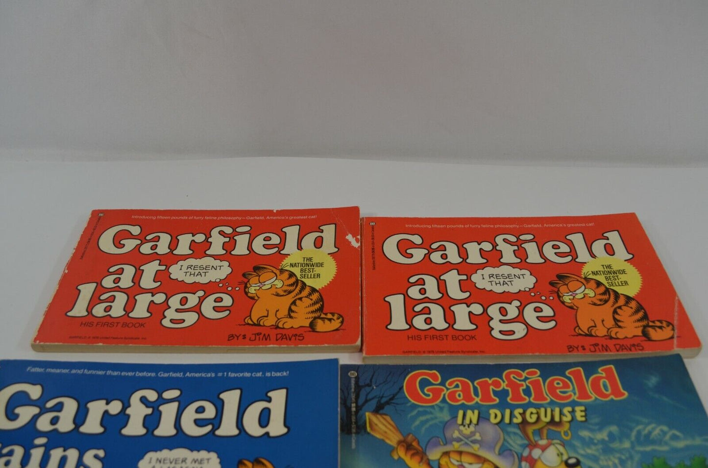 Garfield Book Lot Comics 1st 2nd 5th 11th 14th Sports Star Hollywood Jim Davis